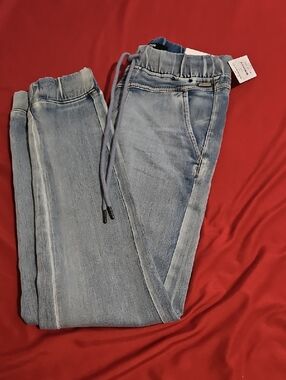 Light Blue Drawstring Women's Jeans